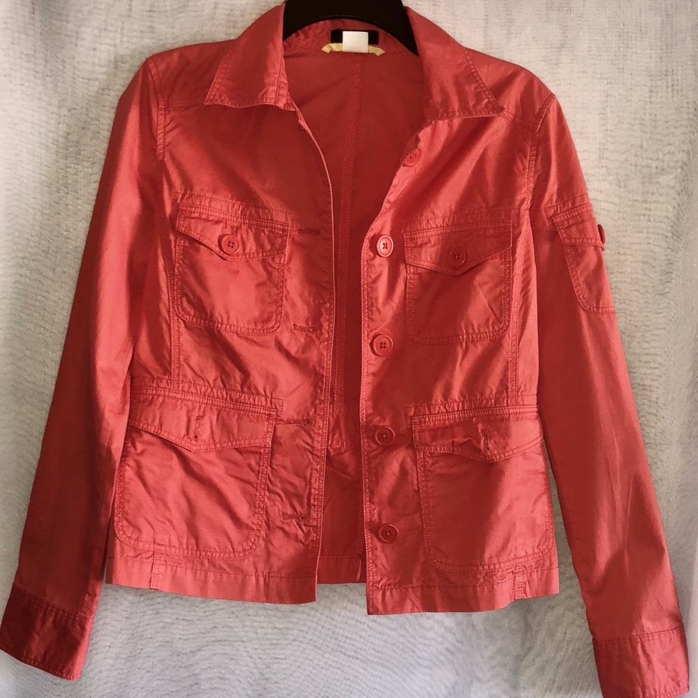 J.crew peachy orange jacket